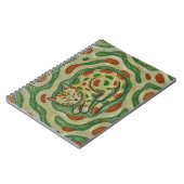 Artistic Calico Cat Camouflage Abstract Pattern Notizblock (Linke Seite)