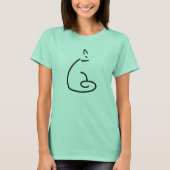 Artistic Cat Silhouette T-shirt (Vorderseite)