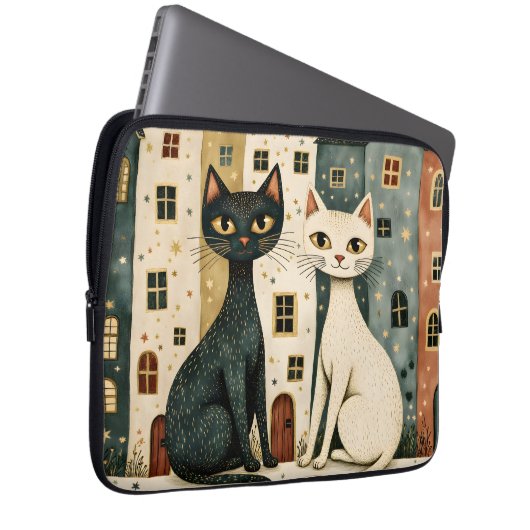 Artistic Cats  Laptopschutzhülle (Vorne Rechts)