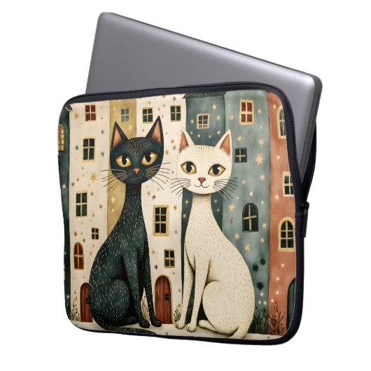 Artistic Cats  Laptopschutzhülle (Vorderseite Links)