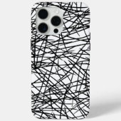 Artistic Chaotic Line Scribble Design 🎨 Case-Mate iPhone Hülle (Rückseite)
