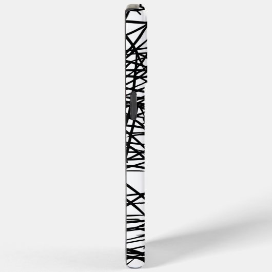 Artistic Chaotic Line Scribble Design 🎨 Case-Mate iPhone Hülle (Rückseite / Rechts)