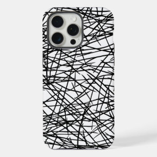 Artistic Chaotic Line Scribble Design 🎨 iPhone 15 Pro Max Hülle