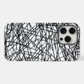 Artistic Chaotic Line Scribble Design 🎨 iPhone Hülle (Rückseite (Horizontal))
