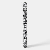 Artistic Chaotic Line Scribble Design 🎨 iPhone Hülle (Linke Seite)