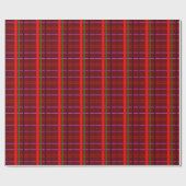 Artistic Checkered - Red Green Retro Stil Geschenkpapier (Flach)
