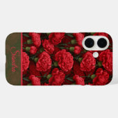 Artistic Christmas Gift Carnation Flower Name Case-Mate iPhone Hülle (Rückseite (Horizontal))