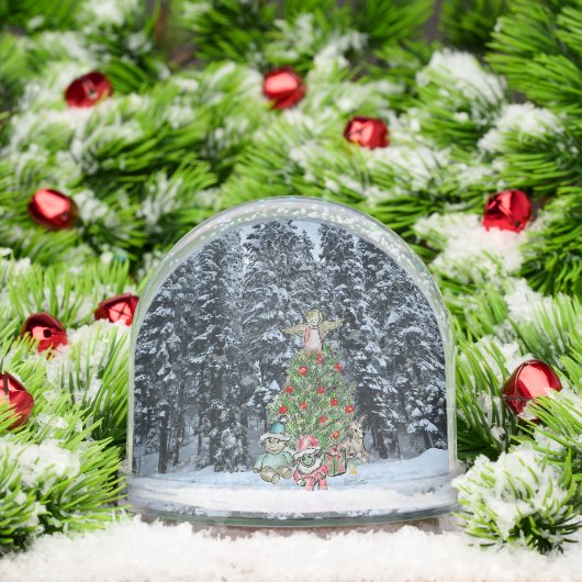 Artistic Christmas Tree Scene Snow Globe Schneekugeln (Weihnachten)