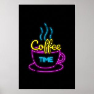 Artistic Coffee Shop Neuner Art Easy Coffee Art Poster