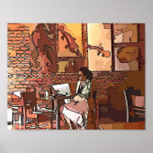 Artistic Coffee Shop Poster (Vorne)