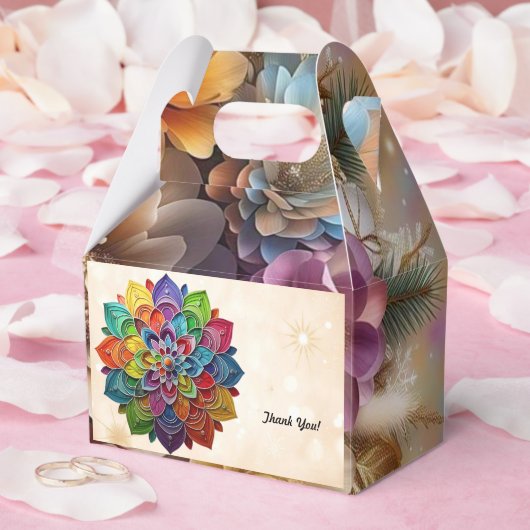"Artistic Colorful Harmony" Geschenkschachtel (Hochzeit)