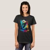 Artistic Colorful Pop painted Panda T-Shirt (Vorne ganz)
