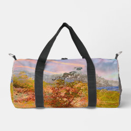 Artistic Columbia Mountain Painting Duffle Bag
