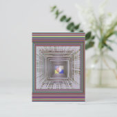 ARTISTIC Cosmic Infinity ART Light End of Tunnel Postkarte (Stehend Vorderseite)