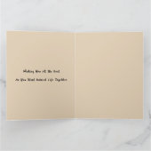 Artistic Couple Holding Hands, frisch Verlobtes Ge Karte (Innenseite)