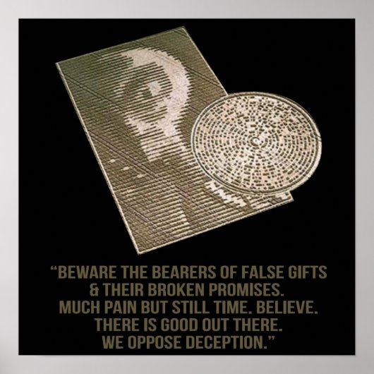 Artistic Crop Circle Poster (Vorne)