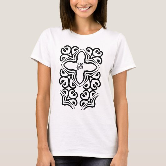 Artistic Cross Ladys Long Sleeve Tee Shirt (Vorderseite)