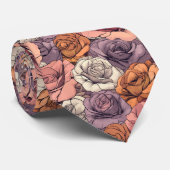 Artistic Dads Fathers Day Gifts Rose Flower Krawatte (Gerollt)