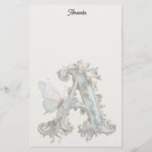 Artistic Decorated Letter A Briefpapier (Vorderseite)