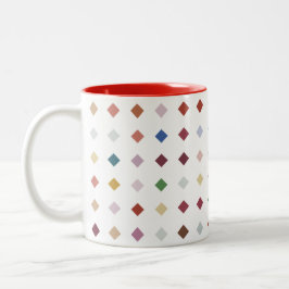Artistic Diamond Geometric Modern Accessory Zweifarbige Tasse