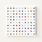 Artistic Diamond Geometric Pattern Stationery Desi Notizblock (Rückseite)