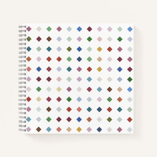 Artistic Diamond Geometric Pattern Stationery Desi Notizblock (Vorderseite)