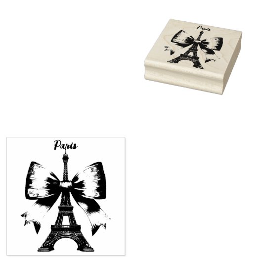 Artistic Eiffel Tower Gummistempel (Stempel)