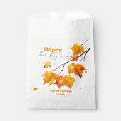 Artistic Elegante Fall Maple Blätter Erntedank Geschenktütchen (Vorderseite)