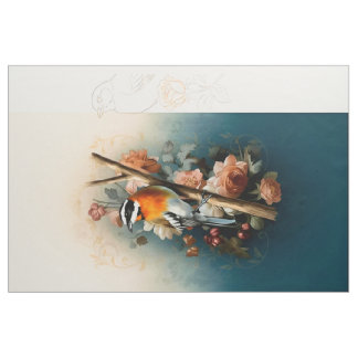Artistic Fabric Panel Birds Stoff