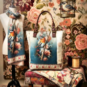 Artistic Fabric Panel Birds Stoff
