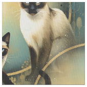 Artistic Fabric Panel Cats Stoff (Nahaufnahme)