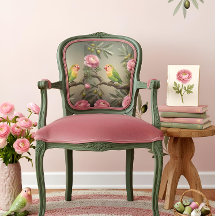 Artistic Fabric Panel Parrots