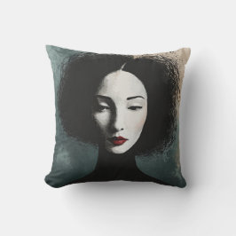 Artistic Faceless Woman Portrait Kissen