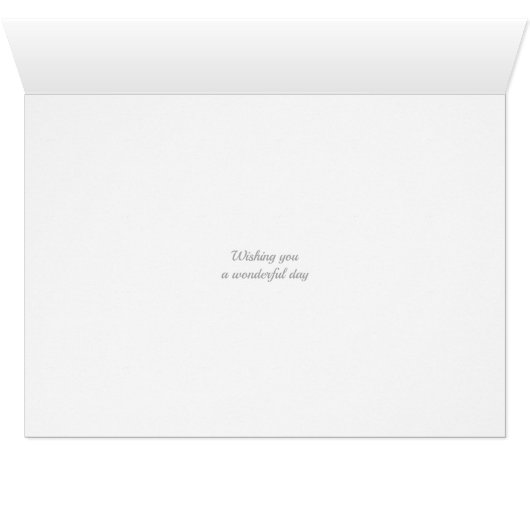 Artistic Floral Birthday Card (Innenansicht Horizontal (Unten))