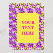 Artistic Floral Boho Watercolor Muster Einladung (Vorne/Hinten)