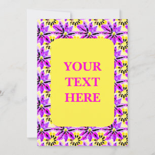 Artistic Floral Boho Watercolor Muster Einladung