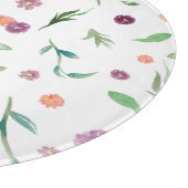 Artistic floral chopping board - Geschenk für die Schneidebrett (Ecke)