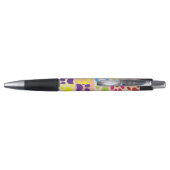 Artistic Floral Pattern Chic Bohemian Style Pen Kugelschreiber (Rückseite)