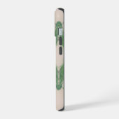 Artistic Fluid Abstract in Aqua & Green iPhone 15 Hülle (Linke Seite)