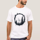 Artistic Forest Circle Tree T - Shirt (Vorderseite)