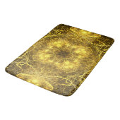 Artistic Gold Fraktal Design_Bath Mat Badematte (Schrägansicht)