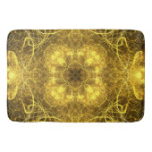 Artistic Gold Fraktal Design_Bath Mat Badematte (Vorderseite)