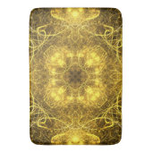 Artistic Gold Fraktal Design_Bath Mat Badematte (Vorderseite Vertikal)