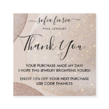 Artistic Gold Glitzer Vielen Dank für Ihre Bestell