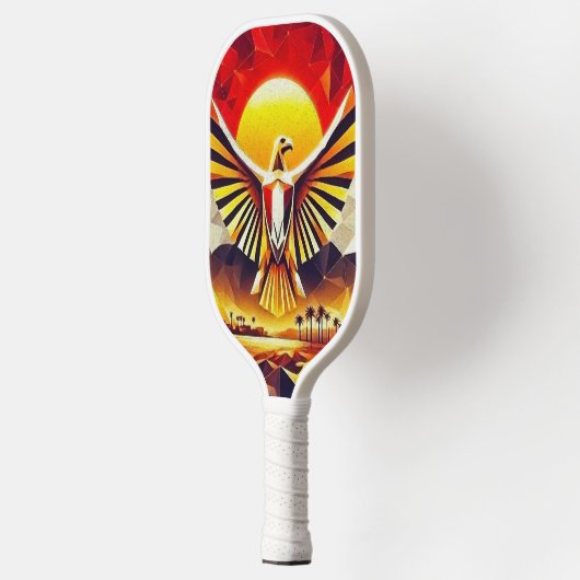 Artistic Golden Ägypter Flag Eagle Pickleball Schläger (Links)