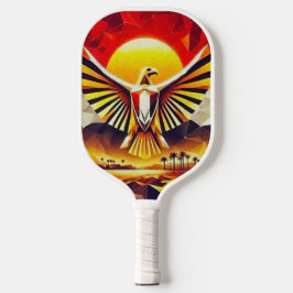 Artistic Golden Ägypter Flag Eagle Pickleball Schläger