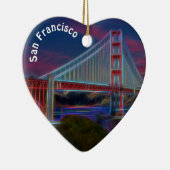 Artistic, Golden Gate Bridge, San Francisco, Keramik Ornament (Rechts)