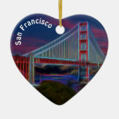 Artistic, Golden Gate Bridge, San Francisco, Keramik Ornament (Vorne)