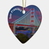 Artistic, Golden Gate Bridge, San Francisco, Keramik Ornament (Links)