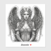 Artistic Gothic Angel Waterproof Aufkleber (Blatt)